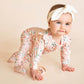 Fern Floral Organic Long Sleeve Zipsuit