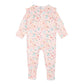 Fern Floral Organic Long Sleeve Zipsuit Premature