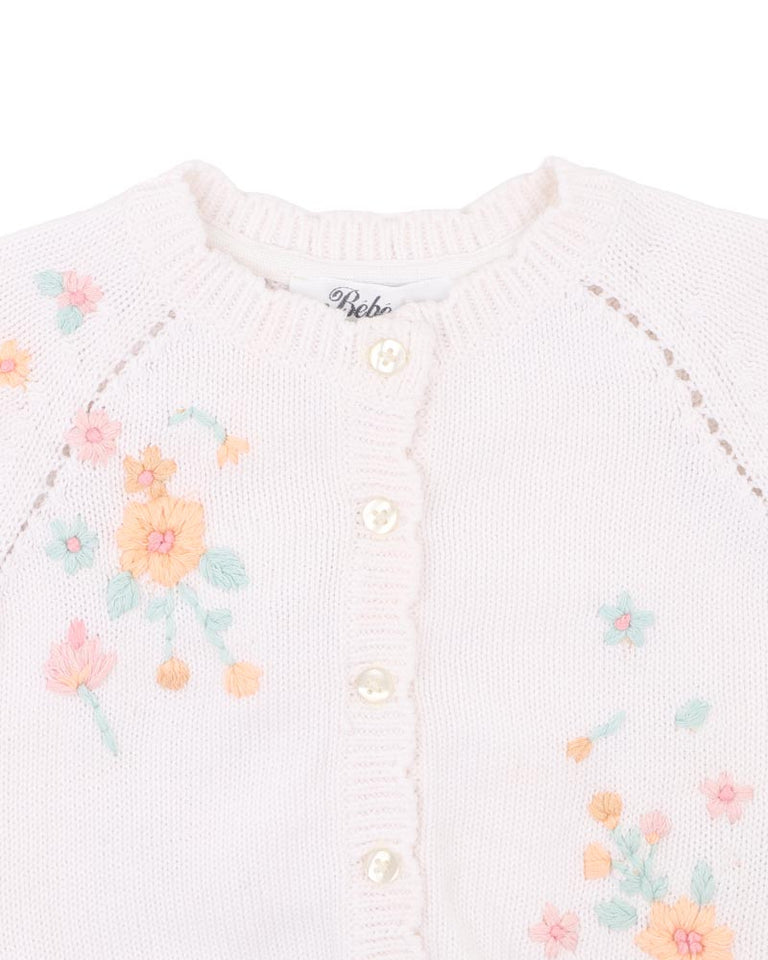 Fern Hand Embroidered Cardigan