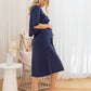 Donna Maternity & Nursing Flip Dress Navy
