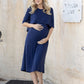 Donna Maternity & Nursing Flip Dress Navy