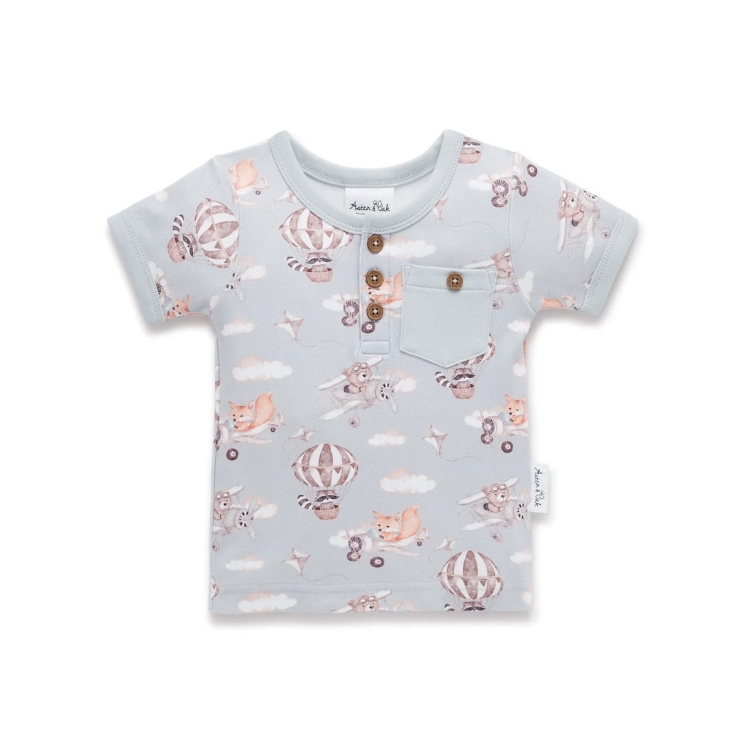 Flying Friends Henley Top