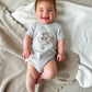 Flying Oli Bear Print Onesie