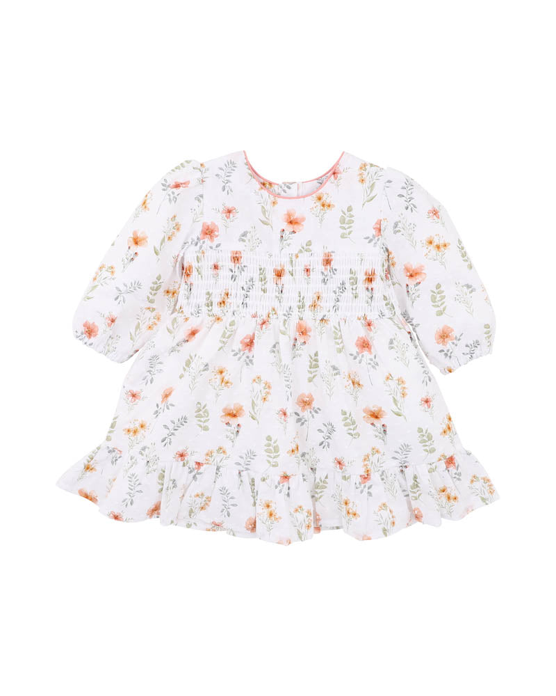 Gemma Organic Shirred Dress