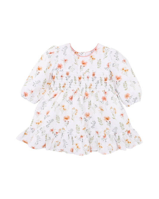 Gemma Organic Shirred Dress