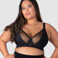 Hotmilk Flawless Sheer Plunge Nursing Bra - Black Busty