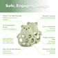 Haakaa Silicone Bear 3-in-1 Teether Mango Yellow