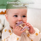 Haakaa Silicone Twin Flower Teether Pea Green