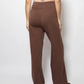Harriette Wide Cotton Pants Espresso