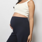 Harriette Wide Cotton Pants Navy