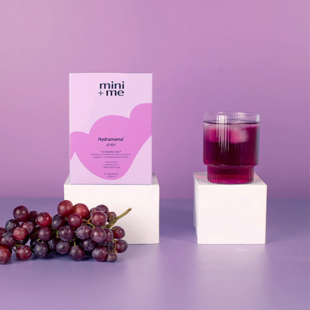 Hydramama Grape Electrolyte Drink | Pregnancy & Breastfeeding Hydration | Mini + Me