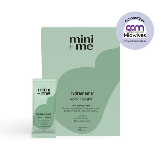 Hydramama Apple Ginger Electrolyte Drink | Pregnancy & Breastfeeding Hydration | Mini + Me