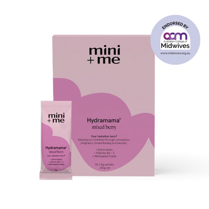 Hydramama Mixed Berry Electrolyte Drink | Pregnancy & Breastfeeding Hydration | Mini + Me