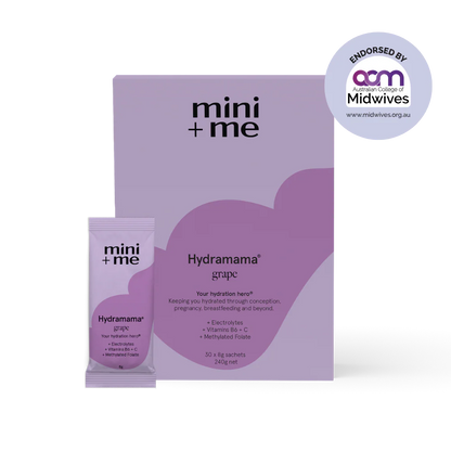 Hydramama Grape Electrolyte Drink | Pregnancy & Breastfeeding Hydration | Mini + Me