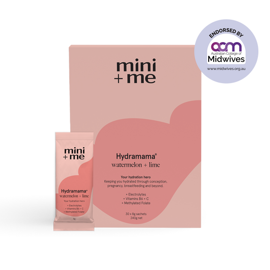 Hydramama Watermelon + Lime Electrolyte Drink | Pregnancy & Breastfeeding Hydration | Mini + Me