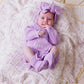 "Isn't She Lovely" Knit Romper Lilac