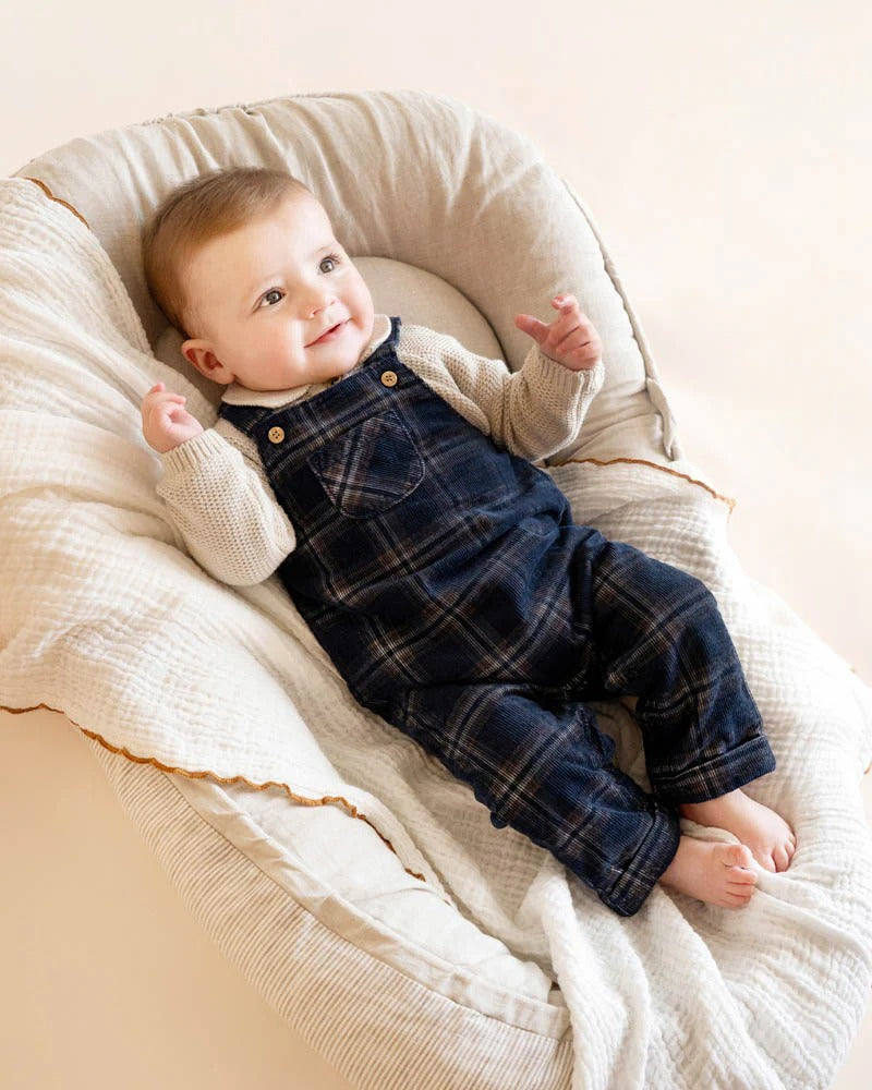Jake Check Cord Overalls