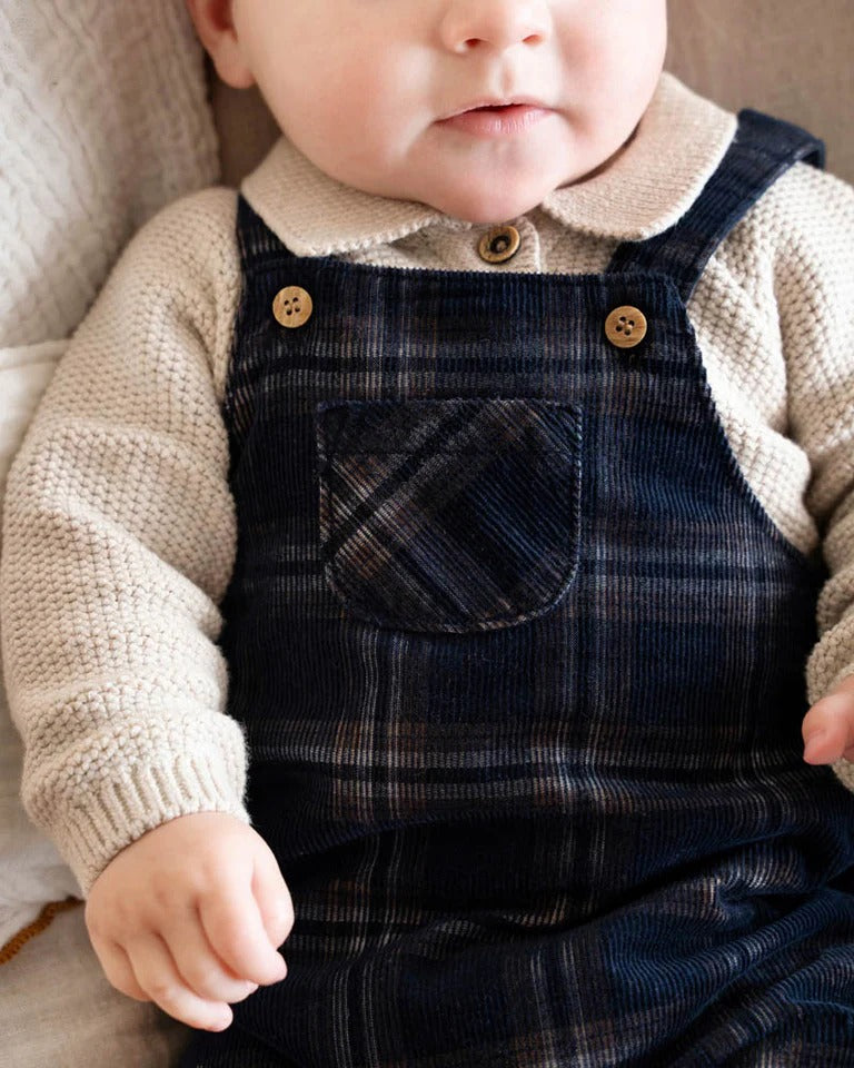 Jake Check Cord Overalls