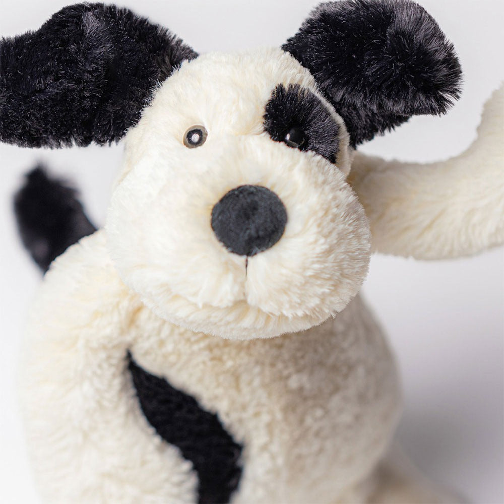 Jellycat Bashful Black & Cream Puppy Medium