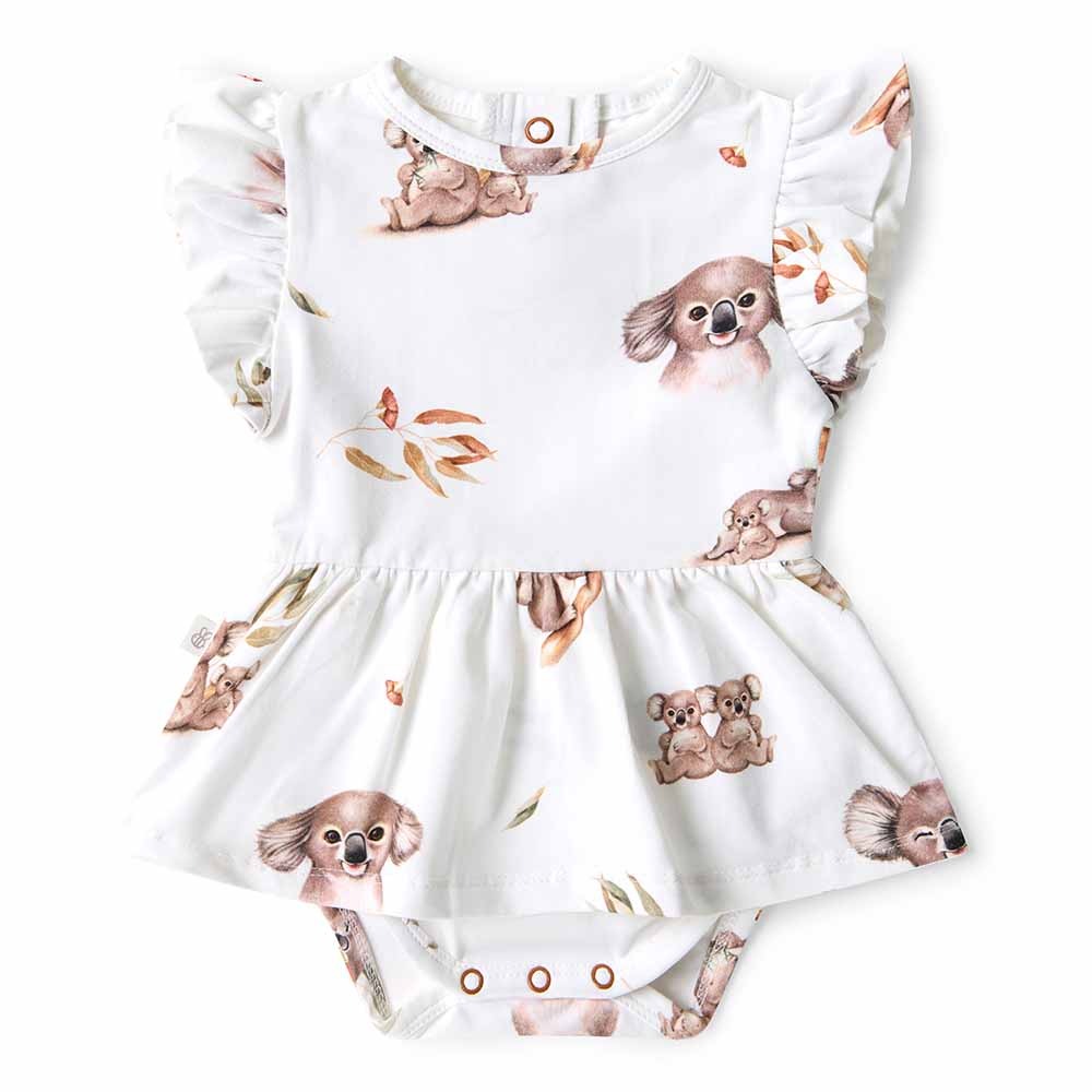 Koala Short Sleeve Organic Dress
