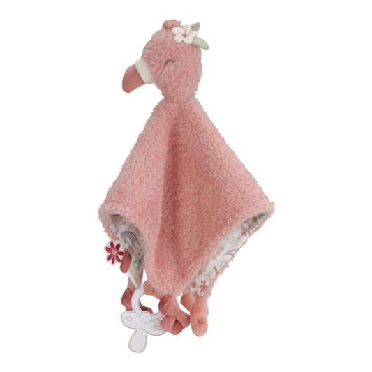 Safari Friends Cuddle Cloth Flamingo
