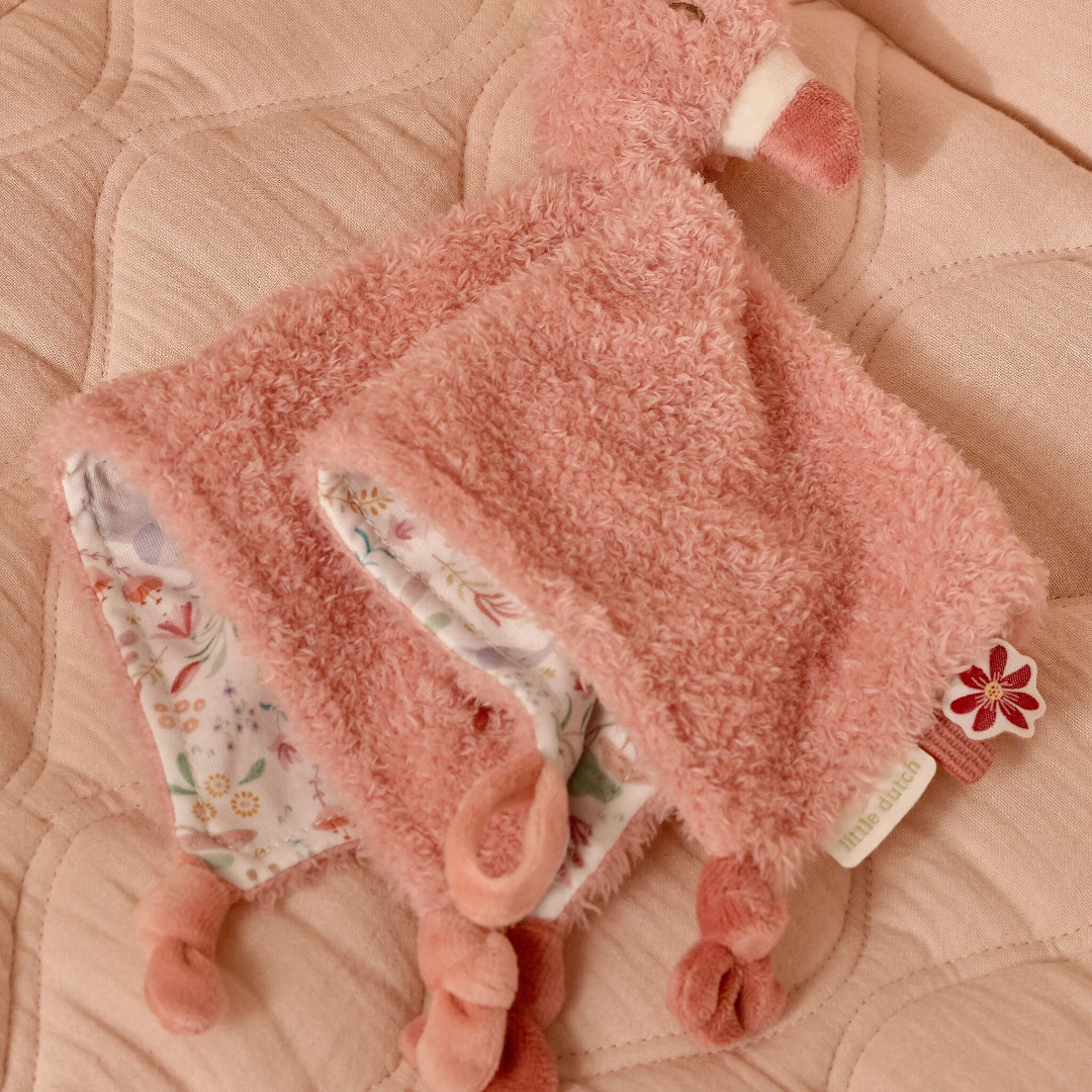 Safari Friends Cuddle Cloth Flamingo