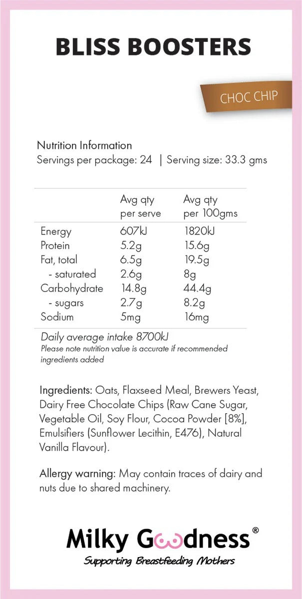 Lactation Bliss Booster Packet Mix by Milky Goodness