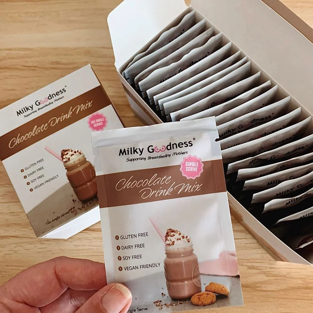 Lactation Chocolate Drink Single Serve Pack by Milky Goodness