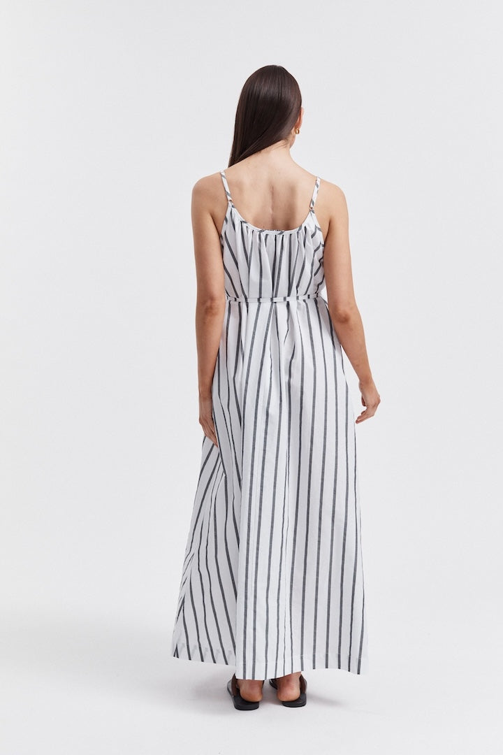 Sundress (White/Black Stripe)