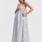 Sundress (White/Black Stripe)