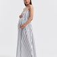 Sundress (White/Black Stripe)