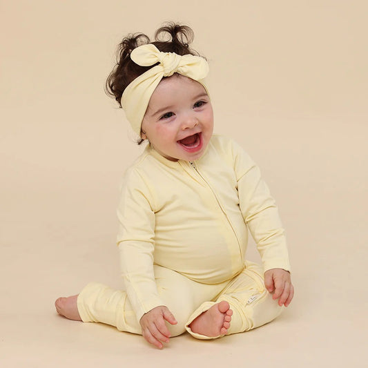 Lemon Sorbet Organic Snuggle Suit Convertible Romper