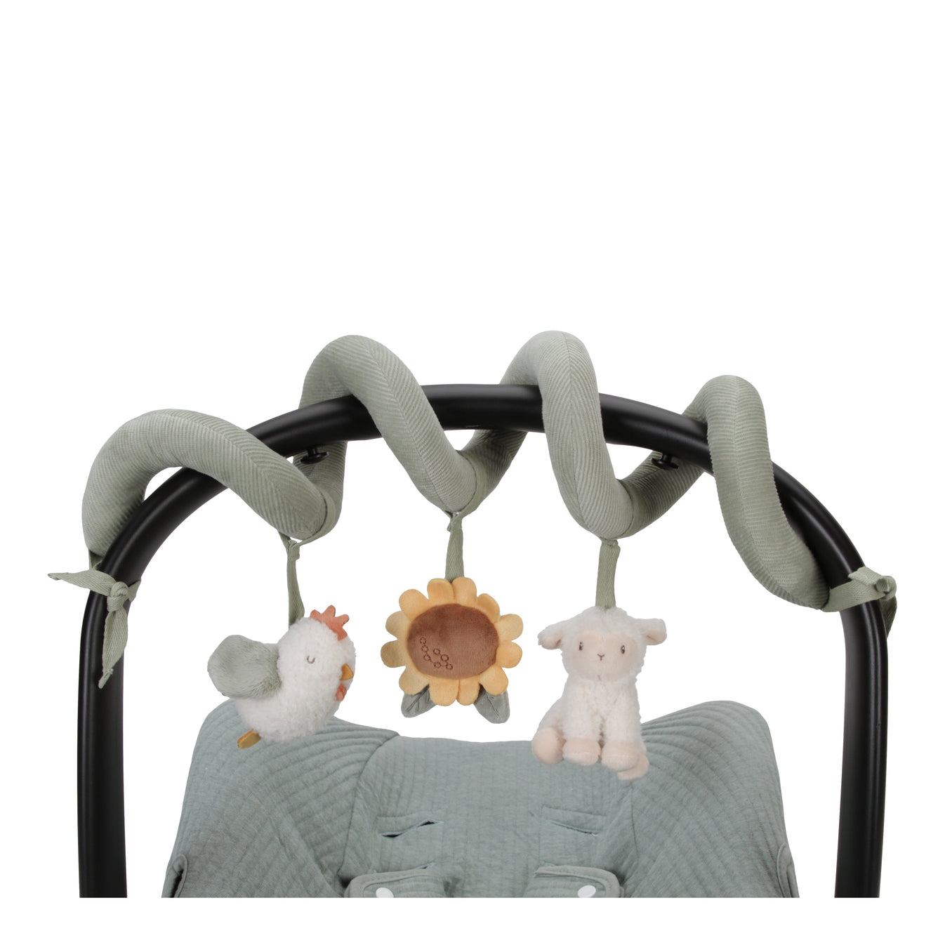 Little Dutch Little Farm Baby Cot, Pram or Car Seat Activity Spiral