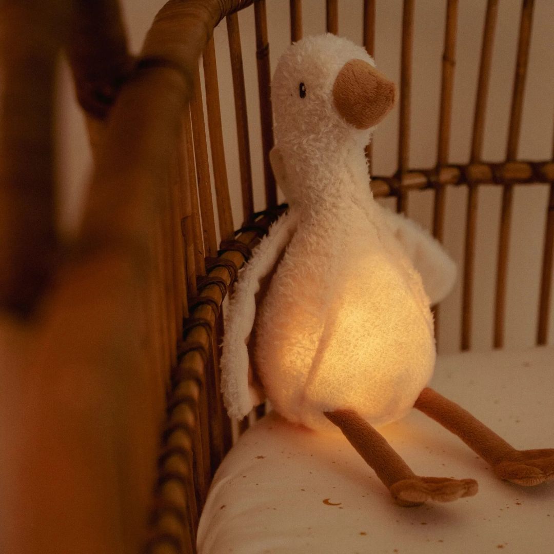 Little Dutch Newborn Naturals Cuddle Goose Light & Sound