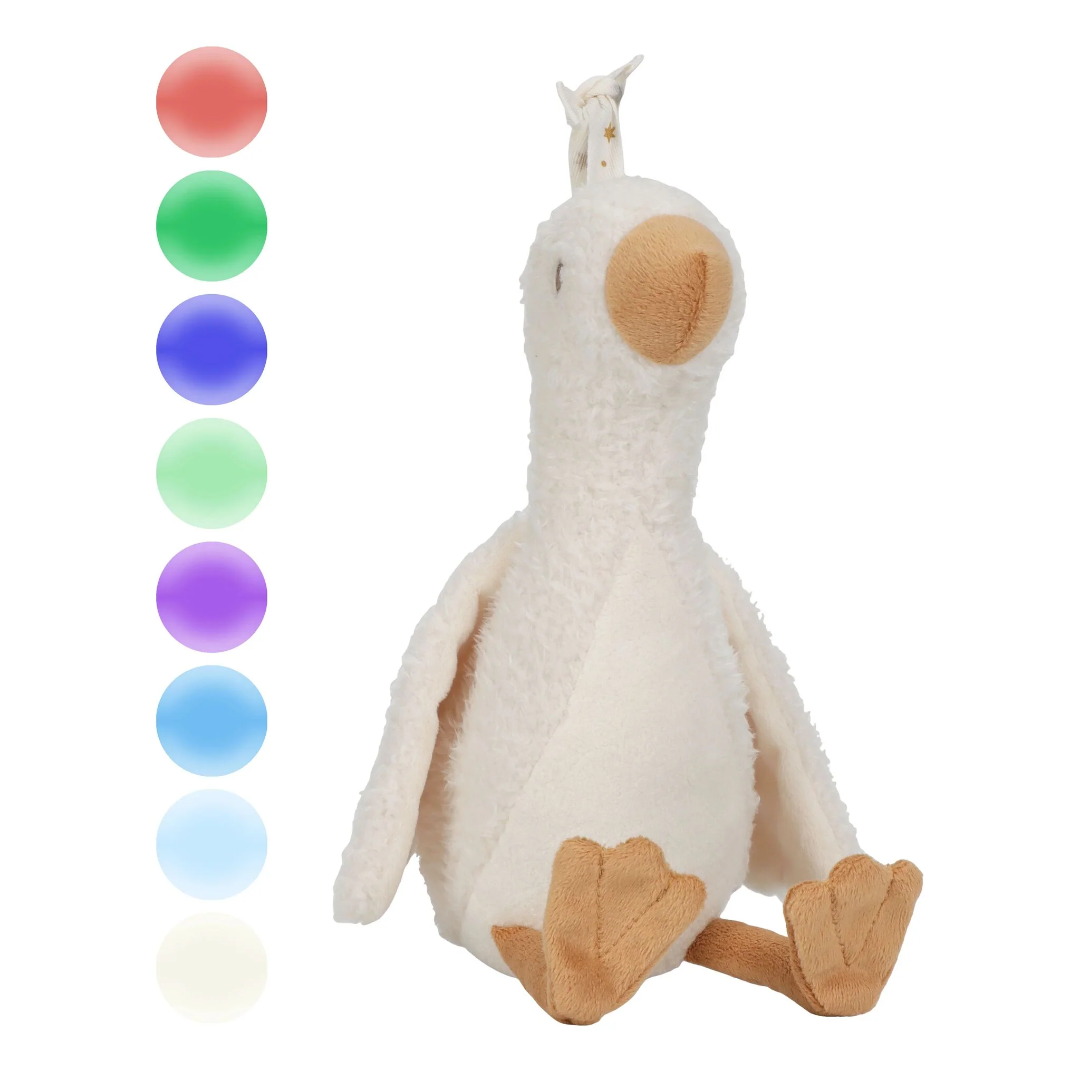 Little Dutch Newborn Naturals Cuddle Goose Light & Sound