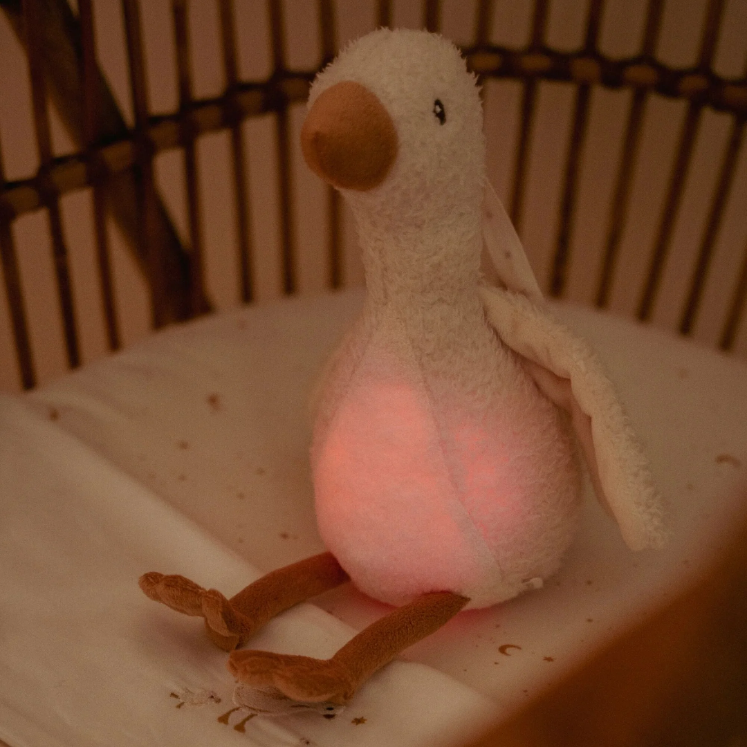 Little Dutch Newborn Naturals Cuddle Goose Light & Sound