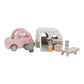 Little Dutch Wooden Toy Car with Caravan