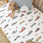 Little Racers Organic Fitted Cot Sheet