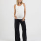 Acid Wash Black Cotton Maternity Pants