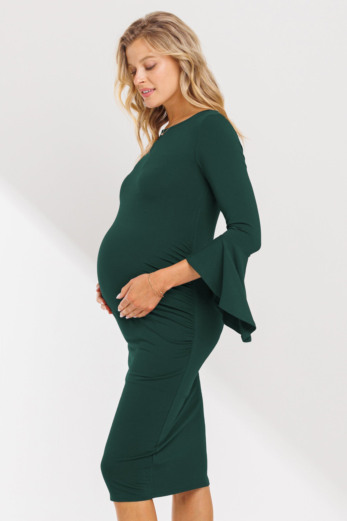 Hello Miz Maternity Dress Bell Sleeves