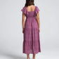 Lila Baby Shower Maternity Sundress in Plum