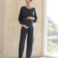 Evelyn Lightweight Cotton Knit in Slate Grey