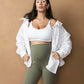 Active Overbelly Side Pocket 7/8 Leggings Sage