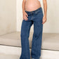 Heaven Straight Maternity Jeans Blue Wash