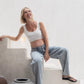 Relaxed Wide Leg Maternity Jeans Light Wash
