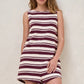 Kindred Nursing Playsuit Burgundy Stripe