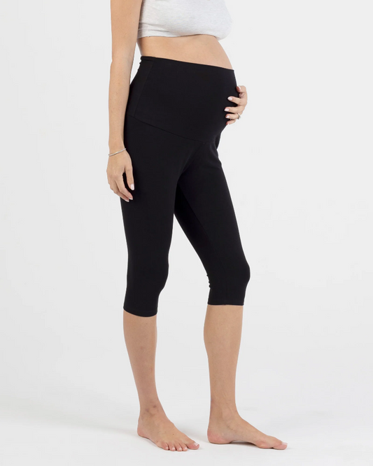 Deluxe Bamboo Maternity Leggings Knee Length