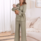 3-Piece Isabelle Maternity Sleepwear PJ set - Sage Green
