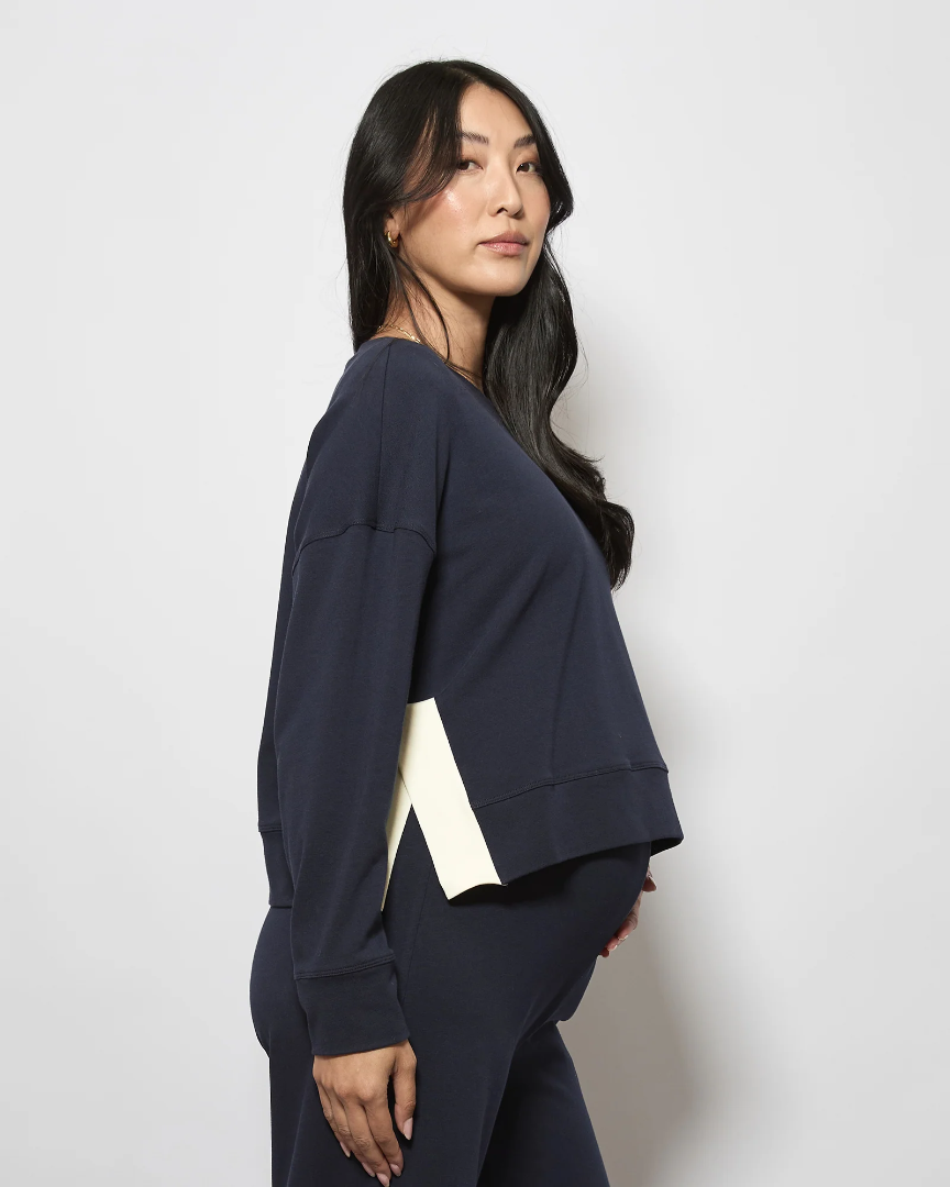 Harriette Cotton Jumper Navy