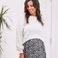 Sylvie Luxury Maternity Knitted Cropped Jumper- Off White